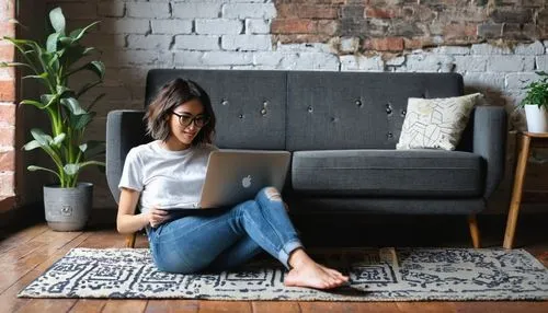 lace round frames,silver framed glasses,denim background,upholstering,upholsterers,sofa,sitting on a chair,stitch frames,upholsterer,girl sitting,portrait background,jeans background,reading glasses,denim fabric,with glasses,sofa set,boho background,woman sitting,upholstery,apartment lounge,Illustration,Black and White,Black and White 22