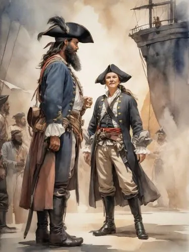 shipmates,merchantmen,privateers,hessians,colonials,gaspee,Digital Art,Watercolor