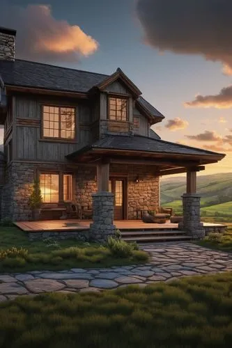 home landscape,beautiful home,house in mountains,house in the mountains,3d rendering,dreamhouse,wooden house,country house,the cabin in the mountains,log home,homebuilder,country cottage,country estate,render,lonely house,hovnanian,stone house,summer cottage,homebuilding,traditional house,Illustration,Vector,Vector 10