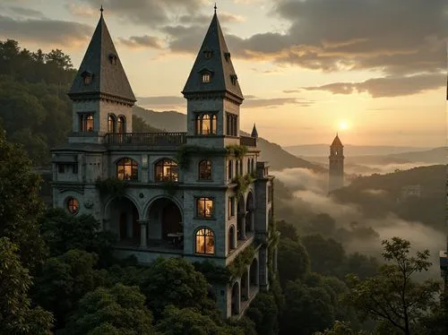 fairytale castle,hogwarts,fairy tale castle,mugglenet,rivendell,cochem castle,triwizard,wizarding,diagon,nargothrond,gold castle,theed,fairy tale castle sigmaringen,drachenfels,ghost castle,fairytale,fairy tale,castles,frederic church,castle of the corvin