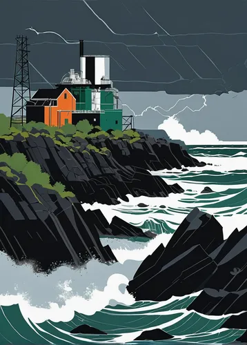 electric lighthouse,arklow wind,newfoundland,nubble,petit minou lighthouse,lighthouse,light house,stormy sea,light station,north sea,maine,north sea coast,galley head,sea storm,coastal protection,fisherman's hut,south stack,isle of may,wind mills,the north sea,Illustration,Vector,Vector 13