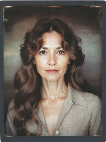 a woman with long, wavy brown hair,a woman with long hair is posing for a picture,rampling,huppert,valensi,feist,thandie,vinoodh,Photography,Documentary Photography,Documentary Photography 03