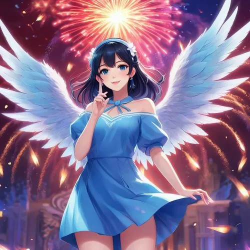 fire angel,christmas angel,fireworks background,fairy galaxy,angel,fantasia,angel girl,guardian angel,magical,angelic,angels,cg artwork,liberty,fallen angel,new year vector,sonoda love live,christmas angels,noel,vanessa (butterfly),ganai,Illustration,Realistic Fantasy,Realistic Fantasy 01