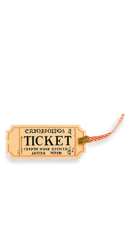 Colorful ticket, paper texture, rectangular shape, curved edges, decorative font, number and letter details, golden stamp, ribbon tied, shadow effect, soft lighting, 3/4 composition, close-up shot, sh