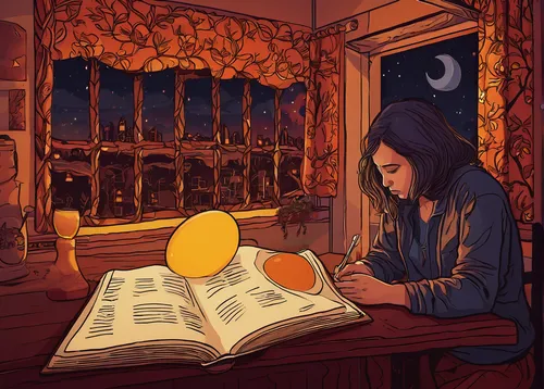 girl studying,bookworm,book illustration,fortune teller,fortune telling,magic book,sci fiction illustration,reading,coloring,little girl reading,ball fortune tellers,candlemaker,colouring,scholar,divination,spell,game illustration,reading owl,tea and books,study,Illustration,Realistic Fantasy,Realistic Fantasy 45