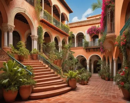 hacienda,courtyards,courtyard,patios,inside courtyard,patio,la kasbah,marrakech,tlaquepaque,marrakesh,riad,kasbah,casa,granada,terraza,vallarta,santa barbara,atriums,antigua guatemala,palmilla,Conceptual Art,Fantasy,Fantasy 28