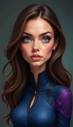 world digital painting,digital painting,alita,margairaz,fantasy portrait,head woman