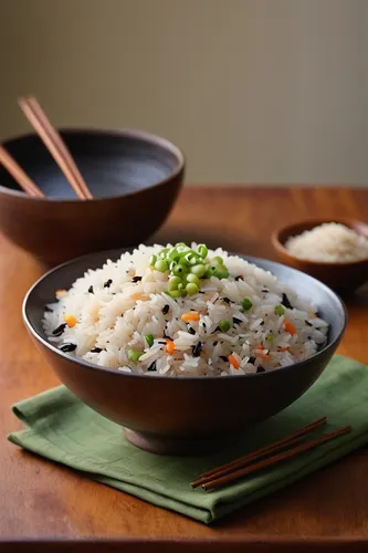 Write a poem capturing the harmony of flavors in a bowl of mixed rice.,arborio rice,hayashi rice,congee,rice vermicelli,jasmine rice,yeung chow fried rice,curd rice,bowl of rice,brown rice,rice dish,r