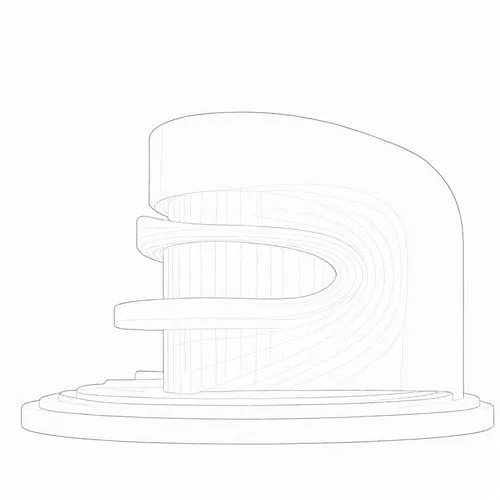 rotary phone clip art,horn loudspeaker,meat tenderizer,speech icon,cheese slicer,headset profile,vectoring,semicircles,pediment,line drawing,tape icon,egg slicer,spandrel,circular staircase,butter dis