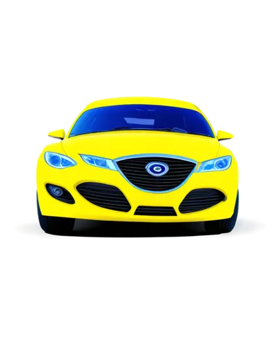 Cartoon car, bright colors, shiny body, big headlights, smiling face on front grille, dynamic pose, speeding motion, blurred wheels, 3/4 composition, low angle shot, vibrant background, soft focus, to