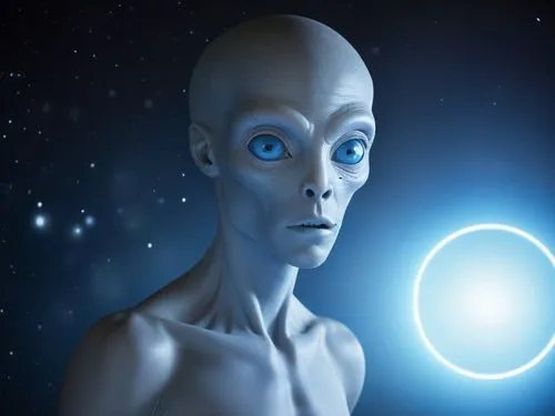 alien romulus,an image of a humanoid with blue eyes holding an object in his hand,seti,obertan,satari,extraterritorial,et,sirian