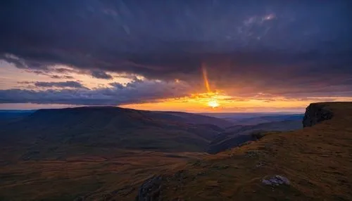 A vast, empty landscape bathed in the golden light of dusk. A lone figure stands at the edge of a cliff, gazing out at the endless horizon.

Additional details:

The landscape is vast and open, with r