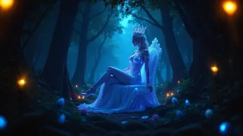 fantasy picture,enchanted,fairy tale,a fairy tale,enchanted forest,fairy forest