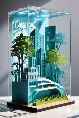 water cube,terrarium,aquarium,glass painting,glass container,3d art,transparent window,cube surface,cube sea,glass vase,lucite,plexiglass,glass building,3d mockup,fish tank,cube background,vitrine,voxel,virtual landscape,acquarium,Unique,Paper Cuts,Paper Cuts 10