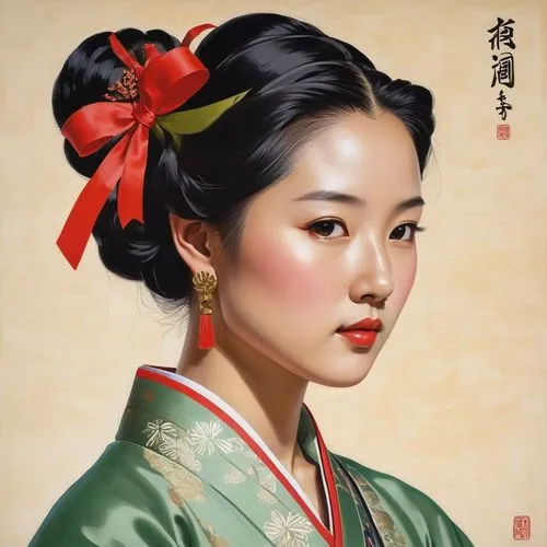 maiko,geiko,geisha girl,geisha,japanese woman,uemura,Art,Artistic Painting,Artistic Painting 40