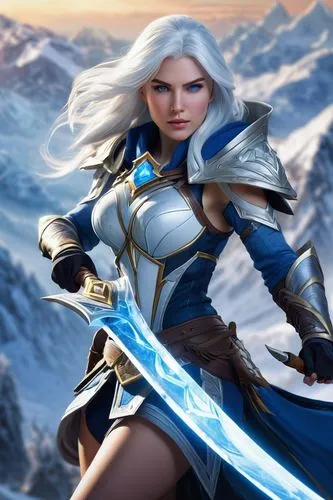 female warrior,winterblueher,massively multiplayer online role-playing game,swordswoman,ice queen,heroic fantasy,show off aurora,blue enchantress,nordic,paladin,the snow queen,warrior woman,sterntaler,male elf,monsoon banner,tiber riven,silver arrow,eufiliya,dark elf,elza,Photography,Black and white photography,Black and White Photography 14