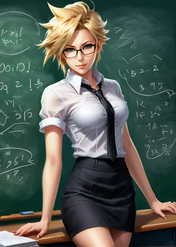 teacher,tutor,school skirt,professor,tutoring,blackboard,chalk blackboard,pencil skirt,academic,classroom training,teaching,school uniform,blackboard blackboard,classroom,chalkboard,detention,schoolgirl,chalkboard background,girl studying,chalk board,Illustration,Realistic Fantasy,Realistic Fantasy 01