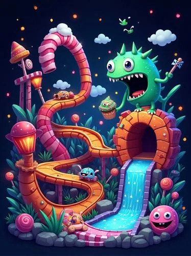 serpentarium,sacoglossan,game illustration,kraken,3d fantasy,serpent