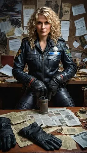 policewoman,policewomen,kommissar,zofia,officer,gcpd,police uniforms,police officer,leathers,arresting,brakewoman,woman holding gun,policier,leather,a motorcycle police officer,sudikoff,forensic,criminal police,charmbracelet,criminologist,Conceptual Art,Fantasy,Fantasy 04