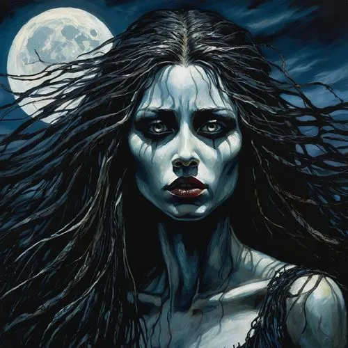 moonsorrow,llorona,gothika,cortana,drusilla,witchblade,Illustration,Realistic Fantasy,Realistic Fantasy 33