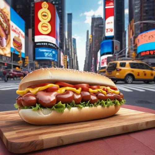  hotdog time square,newburger,strasburger,homburger,hamberger,bk,presburger,shallenburger,harburger,strassburger,3d render,3d rendering,hamburgische,wienerberger,renderman,gardenburger,neuburger,cheez