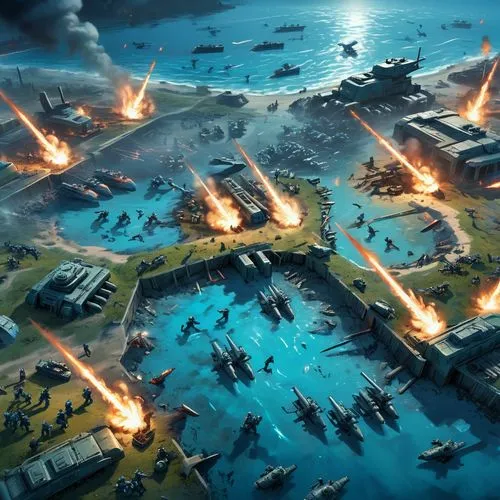 naval battle,dunkirk,battleships,caernarvon,yamatai,tenochtitlan,Conceptual Art,Sci-Fi,Sci-Fi 06