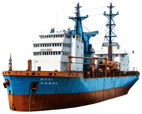 Container vessel, cargo ship, industrial setting, metallic material, rusty texture, complex structure, detailed pipes, anchor chain, lifeboat, navigation system, radar antenna, captain's bridge, porth