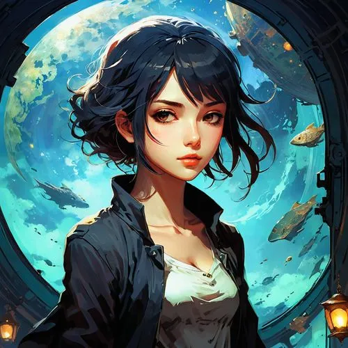 shimei,kanno,underwater background,jurata,bns,morgana,himawari,ghibli,bioshock,yazaki,haru,kawakami,oceanica,aquarium,ocean,niijima,studio ghibli,underwater,fantasia,fantasy portrait