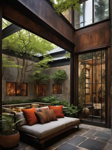 landscape design sydney,garden design sydney,landscape designers sydney,asian architecture,corten steel,interior modern design,luxury home interior,japanese architecture,beautiful home,zen garden,modern house,japanese-style room,3d rendering,courtyard,chinese architecture,bamboo plants,luxury property,ryokan,modern living room,suzhou,Illustration,Realistic Fantasy,Realistic Fantasy 34