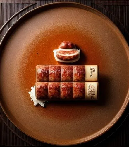 sausage plate,sushi art,culinary art,sausage platter,sausage roll,boiled sausage,breakfast sausage,cumberland sausage,saucisson de lyon,fine dining restaurant,food styling,sushi plate,gastronomy,red sausage,roulade,andouillette,bockwurst,beer sausage,sausages,galantine,Realistic,Foods,Sausages