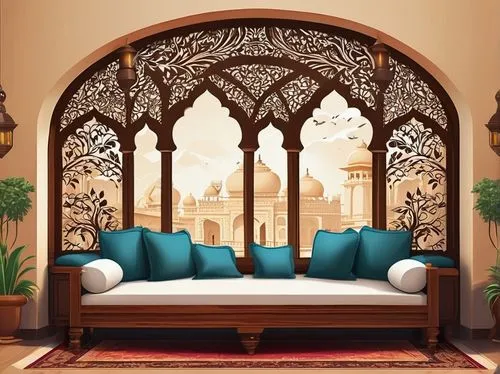 arabic background,ornate room,interior decor,interior decoration,moroccan pattern,background vector,ramadan background,patterned wood decoration,riad,background design,decorative frame,decor,bedchamber,art deco background,wall decoration,haveli,persian architecture,mihrab,islamic architectural,henna frame,Unique,Design,Sticker