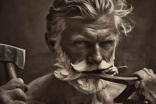 amazing historical photos shaving with an axe image,craftsman,geppetto,tinsmith,pipe smoking,stonemason's hammer,carpenter,a carpenter,old age,king lear,woodworker,blacksmith,old human,elderly man,smo