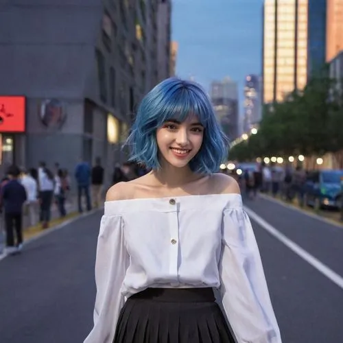 blue hair,kanon,mirena,sumiala,seiran,harajuku,Photography,Documentary Photography,Documentary Photography 05