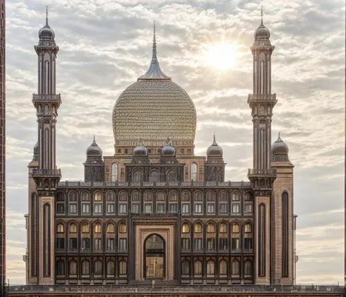 the building has two large minalis in front,al nahyan grand mosque,grand mosque,abu dhabi mosque,sharjah,islamic architectural,sultan qaboos grand mosque,hassan 2 mosque,big mosque,king abdullah i mos