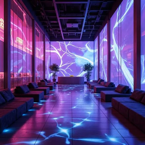 nightclub,neon cocktails,neon coffee,ufo interior,neon drinks,cyberscene,aesthetic,clubcorp,vapor,spaceland,neon tea,cybercity,dancefloor,blue room,3d background,atmosfera,lounges,background design,futuristic landscape,ambience