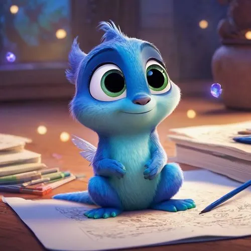 stitch,stich,cute cartoon character,sulley,sully,pascal,jadoo,frowick,mune,cute cartoon image,bluie,beebo,bluey,filbert,flik,ohana,ori,dreamworks,storybook character,animator,Conceptual Art,Fantasy,Fantasy 02