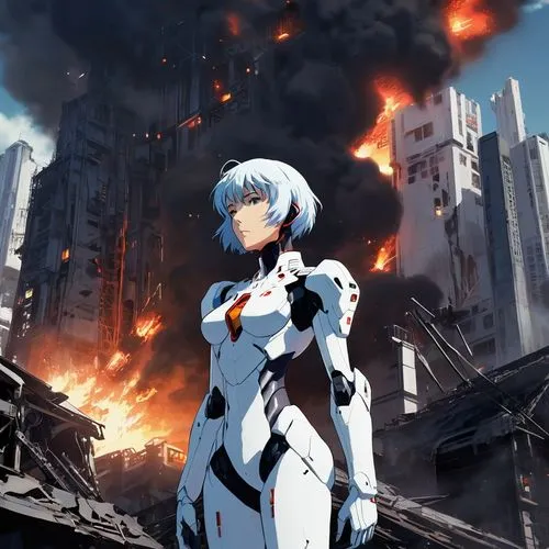 rei ayanami,heavy object,sidonia,evangelion,evangelion eva 00 unit,evangelion unit-02,evangelion evolution unit-02y,yuki nagato sos brigade,destroyed city,mecha,white heart,earth rise,evangelion mech unit 02,anime 3d,lost in war,apocalyptic,eva unit-08,explosions,iron blooded orphans,zero,Conceptual Art,Fantasy,Fantasy 02