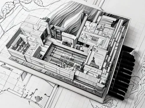 camera illustration,mechanical puzzle,frame drawing,printing house,mechanical,technical drawing,truck engine,engine,car engine,pencils,escher,camera drawing,internal-combustion engine,pencil frame,eng