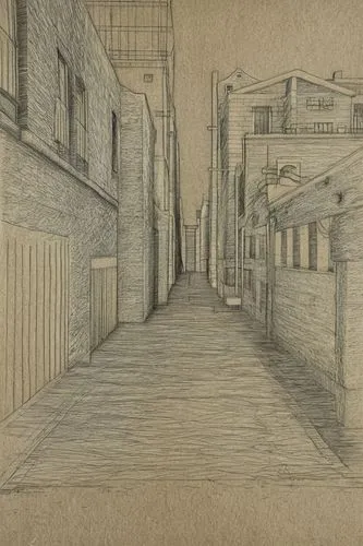 old linden alley,alleyway,vintage drawing,alley,sheet drawing,narrow street,old street,street scene,lovat lane,kraft paper,pencil and paper,hand-drawn illustration,street view,game drawing,the street,