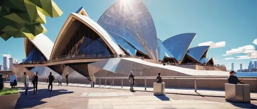 sydney opera house,sydney opera,opera house sydney,utzon,barangaroo,futuristic architecture,arcology,sydney skyline,futuristic art museum,circular quay,3d rendering,bennelong,futuristic landscape,sydney harbour,taronga,sketchup,sydneyharbour,landscape design sydney,morphosis,unbuilt,Unique,3D,Low Poly