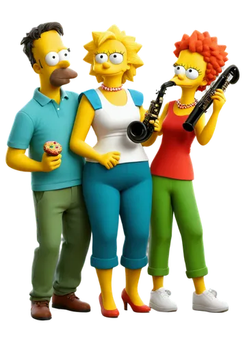 simpsons,simpson,violinists,flutists,musicians,3d render,flautists,ukuleles,music band,cuarteto,oboists,clarinetists,homerf,retro cartoon people,serenaders,scottoline,vector people,town musicians,charanga,3d rendered,Illustration,Abstract Fantasy,Abstract Fantasy 18