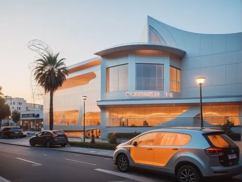 REMODELACION DE UNA PLAZA COMERCIAL, CON ARQUITECTURA NOVEDOSA,a el at twilight in miami beach, california,car showroom,beverly hills,renault twingo,macerich,fidm,omantel,Photography,General,Realistic