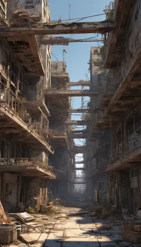 hashima,gunkanjima,post apocalyptic,industrial ruin,post-apocalyptic landscape,destroyed city,post-apocalypse,fallout4,wasteland,slums,apartment block,human settlement,apartment complex,ruin,industrial landscape,lost place,derelict,docks,block balcony,apartment blocks,Conceptual Art,Daily,Daily 35