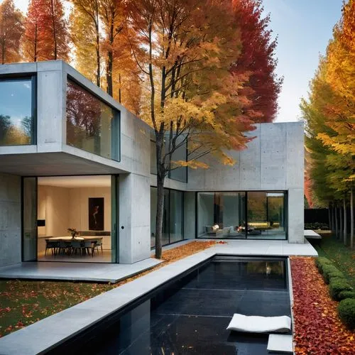 modern house,modern architecture,contemporary,eisenman,forest house,kundig,cubic house,minotti,cube house,bauhaus,house in the forest,zoku,lohaus,modern style,beautiful home,fall landscape,glass wall,villa,mahdavi,mid century house,Photography,General,Commercial