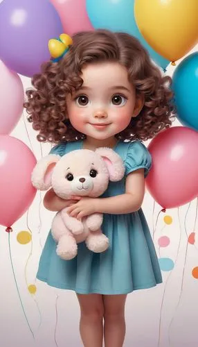 little girl with balloons,pink balloons,3d teddy,cute cartoon image,children's birthday,happy birthday balloons,cute cartoon character,little girl in pink dress,monchhichi,balloons,female doll,doll dress,balloon,agnes,birthday balloon,birthday balloons,children's background,kids illustration,birthday banner background,toy poodle,Illustration,American Style,American Style 01