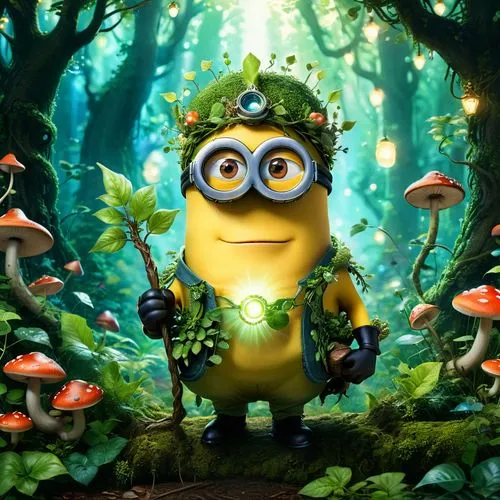 dancing dave minion,minion,minions,minion hulk,fireflies,crayon background,forest background,lemon background,forest animal,cute cartoon character,hilemon,full hd wallpaper,glowworm,children's background,cartoon video game background,minatom,fairy forest,cartoon forest,spring background,storybook character,Conceptual Art,Fantasy,Fantasy 05