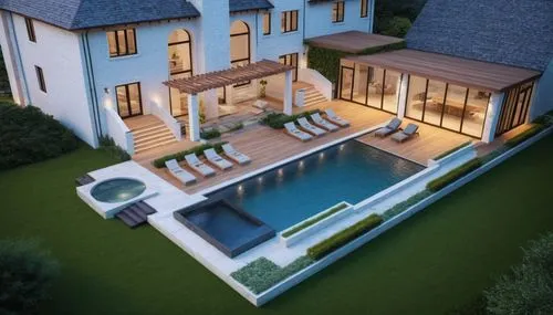 3d rendering,pool house,dreamhouse,landscape design sydney,luxury property,artificial grass,Photography,General,Natural