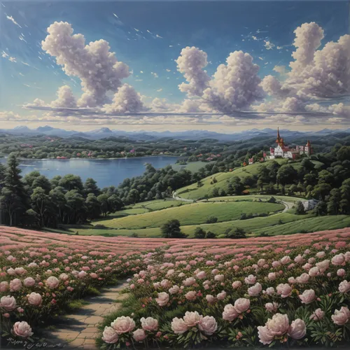 meadow landscape,landscape background,blooming field,panoramic landscape,salt meadow landscape,clover meadow,high landscape,landscape rose,flower field,landscape,field of flowers,hot-air-balloon-valley-sky,home landscape,springtime background,rural landscape,tulip field,nature landscape,fantasy landscape,flowers field,sakura trees