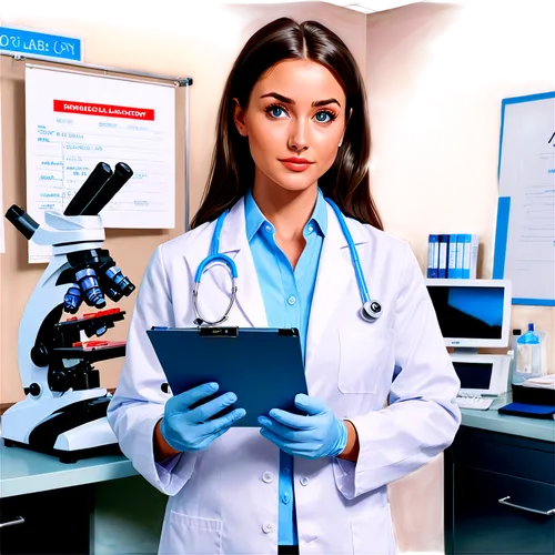 female doctor,stethoscopes,microscopist,medical sister,clinical samples,cartoon doctor,docteur,female nurse,urinalysis,medical concept poster,doctor,doctorin,stethoscope,kutner,diagnostician,healthcare medicine,biomedicine,phlebotomy,internist,physician,Illustration,Realistic Fantasy,Realistic Fantasy 39