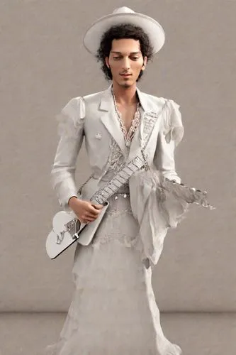 bouzoubaa,stratocaster,srv,valensi,guiterrez,bluesman,guitar player,gunslinger,silvertone,hendrix,cowboy bone,elvis,bouzouki,banjo player,smooth criminal,jimmy hendrix,mariachi,minstrel,michael jackson,troubador,Photography,Realistic